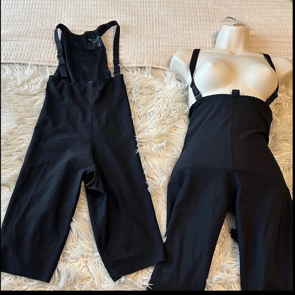 Marena Max Compression Girdle Shapewear suspenders zipperless snatched Black 2XS - Picture 2 of 7